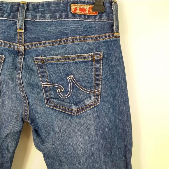 Adriano Goldschmied the Tomboy medium wash relaxed straight leg jeans size 25R - Picture 5 of 6